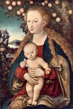  Kind Kunst - Jungfrau und Kind Renaissance Lucas Cranach der Ältere